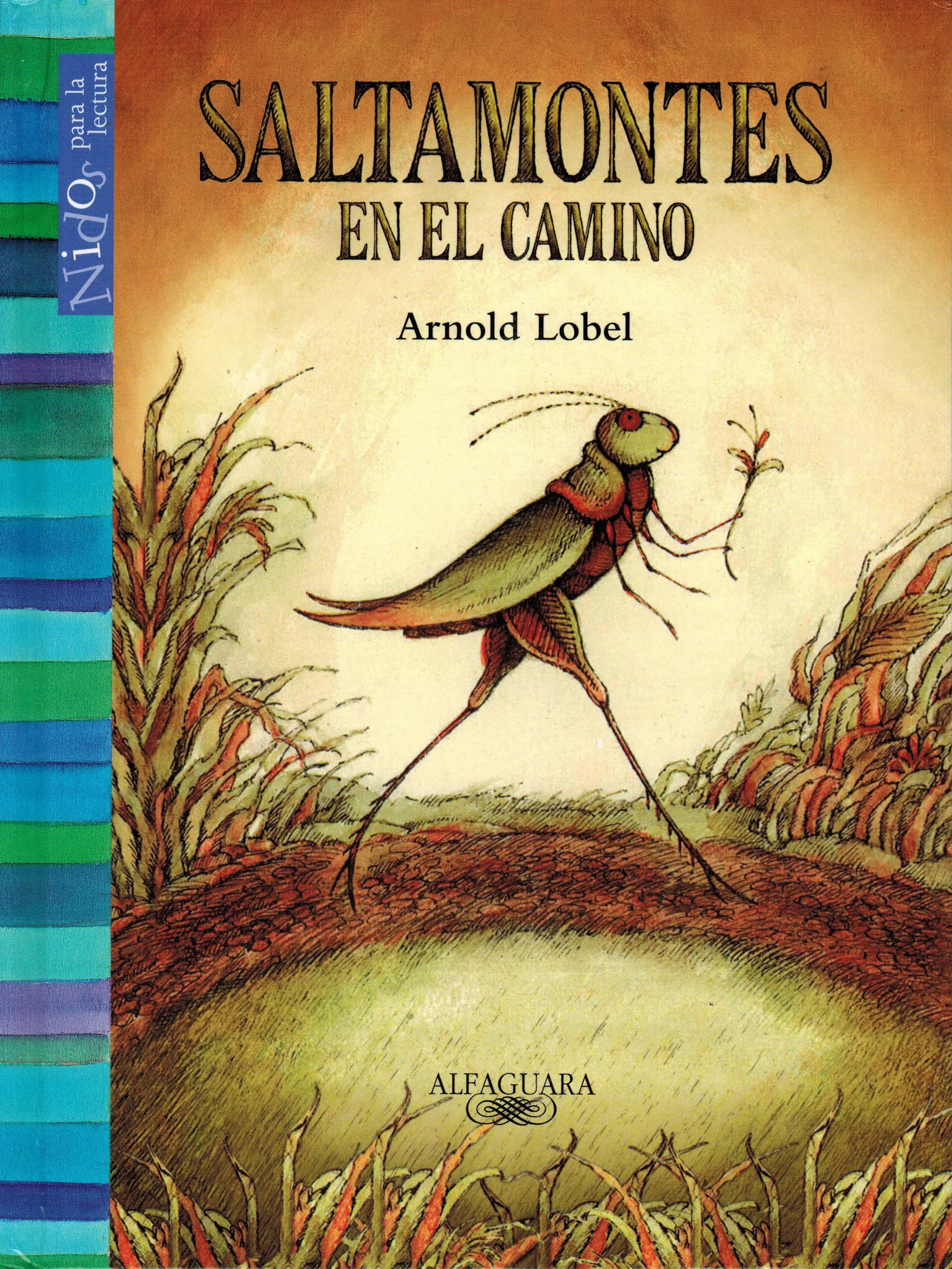 Portada de Saltamontes en el camino, de Arnold Lobel