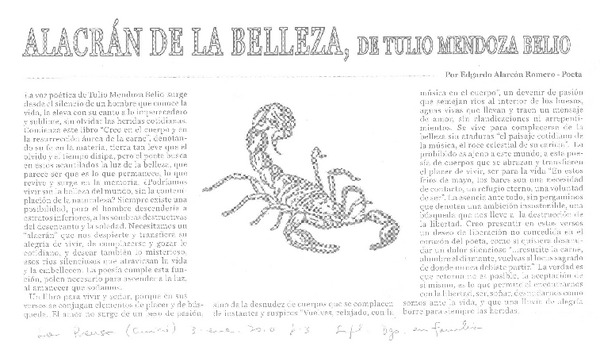Alacrán de la belleza cover